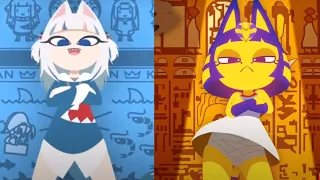 Ankha Cat Shark Vs Ankha Zone but They’re Actually Dancing