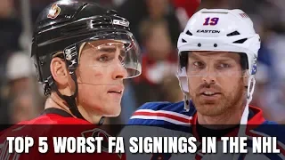 Top 5 WORST Free Agent Signings in NHL History