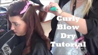 Curly Blow dry tutorial
