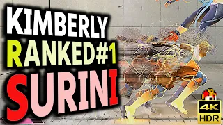 SF6: SURINI  Kimberly Ranked No1 MR2200 over | sf6 4K Street Fighter 6