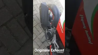 Scooter 50cc 4t Before and After exhaust fake Akrapovic.