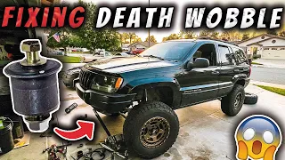 Replacing Upper Control Arm Bushings on Chris' Jeep WJ + Death Wobble