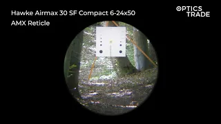 Hawke Airmax 30 SF Compact 6-24x50 Reticle AMX | Optics Trade Reticle Subtensions