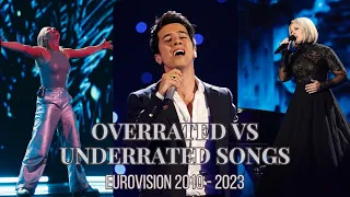 Overrated VS Underrated Songs in Eurovision (2010 - 2023)