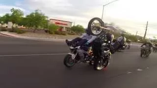 Harley Eats a Sportbike // Crash