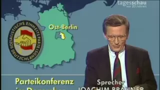 Tagesschau vom 9. November 1989