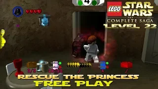 Lego Star Wars TCS: Ep 4 Chap 4 / Rescue the Princess FREE PLAY (All Collectibles) - HTG