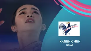 Karen Chen (USA) | Women FS | Internationaux de France 2021  | #GPFigure