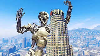 قراند 5 : الرجل الآلي الخارق | GTA V Playing as a Robot