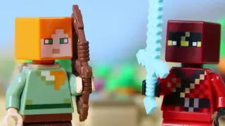 LEGO Minecraft Village Attack STOP MOTION LEGO Minecraft: Alex and Kai to the Rescue! | Billy Bricks