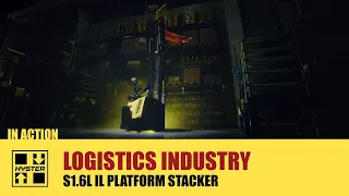 The HysterⓇ Platform Stacker truck in Action