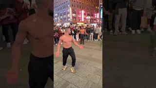 Times Square street breakdancing 917 #shots #manhattan #breakdance #nycs #newyorkcity