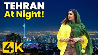 【4K】IRAN - Walking in TEHRAN at Night 2022 | around Tehran part1 | شب های تهران