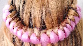 Быстрая и красивая прическа с канекалоном на длинные волосы. QUICK AND EASY HAIRSTYLES for long hair