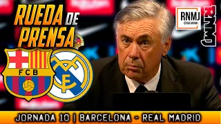 Rueda de prensa de ANCELOTTI post CLASICO Barcelona 1-2 Real Madrid (24/10/2021)