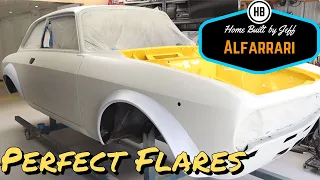 Perfect wheel flares - Ferrari engined Alfa 105 Alfarrari build part 143