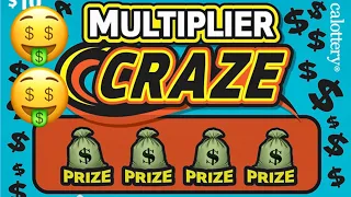 🤑 New💰Multiplier CRAZE 💰 And 🔸$400 Million Money Mania  CA Lottery Ticket Scratchers 🤑