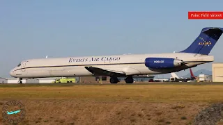 Everts Air Cargo MD-83 Takeoff From PAE To LRD