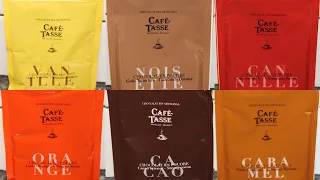 Café-Tasse Cocoa Powder: Vanilla, Orange, Hazelnut, Intense Chocolate, Cinnamon & Caramel Review