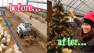 My sheep barn got a CHRISTMAS makeover!🎄 *SATISFYING* VLOGMAS 2020: Vlog 380