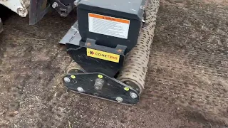 Skid-Steer Seeder Attachment by CONETEKS