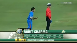 Wickets taken by Rohit Sharma in ODIs, Rohit Sharma bowling