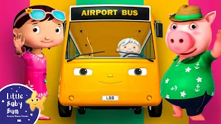 The Wheels on the Bus go Round and Round | 🚌Wheels on the BUS  Songs! 🚌 Nursery Rhymes for Kids