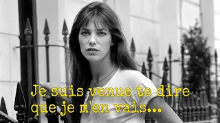 Je suis venu te dire… Jane Birkin