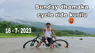 Sunday dhamaka ride kurilu ❤️🚴🥰#blog #cycle #assamese #love