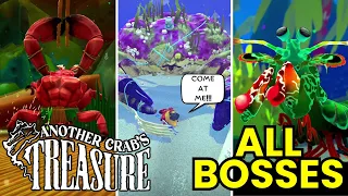 Another Crab's Treasure - All Bosses With Cutscenes & Ending