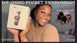 New Camera Unboxing!✨DJI OSMO pocket 3 Unboxing + accessories!!