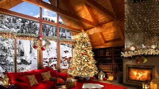 Cozy Christmas Ambience | Cozy Christmas  Cabin Ambience & Relaxing Fireplace