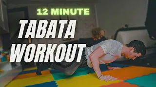 12 - Minute TABATA FULL BODY  WORKOUT |  No Equipment, No Talking