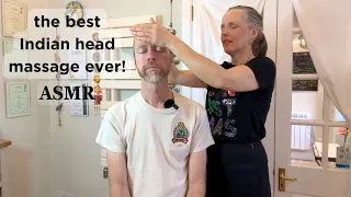 THE BEST INDIAN HEAD MASSAGE EVER! 💆🏼With Hubby Jez | Unintentional ASMR Real Person