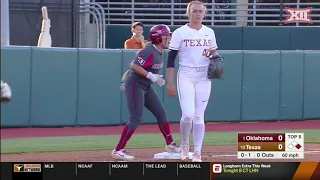 Oklahoma vs Texas Softball Highlights - Game 1