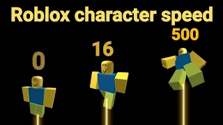 Roblox character speed comparison