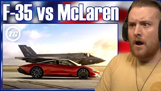 Royal Marine Reacts To McLaren Speedtail vs F35 Fighter Jet | Top Gear