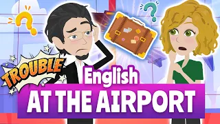 At the Airport English Conversation | American Accent | English Speaking with Jessica