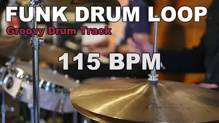 Funk Drum Loop 115 BPM / Straight drum groove