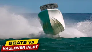 FULL SEND BOAT AT BOCA INLET ! | Boats vs Haulover Inlet