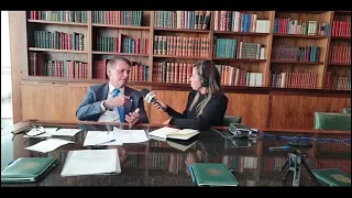 Presidente Jair Bolsonaro concede entrevista à jornalista Edilene Lopes, da rádio Itatiaia