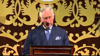 The Prince of Wales makes a speech to open the Commonwealth Heads of Government Meeting (CHOGM)