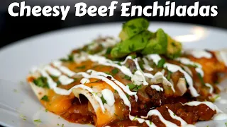 The Best Cheesy Beef Enchiladas Ever (Quick & Easy Recipe)