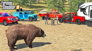 BLACK BEAR "ATTACKS" CAMPERS! | POLICE CALL | FARMING SIMULATOR 2019