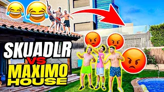 ESCAPAMOS haciendo PARKOUR de los YOUTUBERS de la MÁXIMO HOUSE🏃‍♂️ *PILLA PILLA*