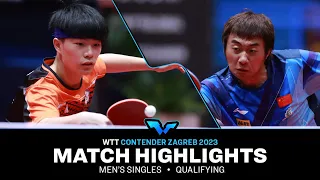 Lin Yen Chun vs Zhao Zihao | MS qual | WTT Contender Zagreb 2023