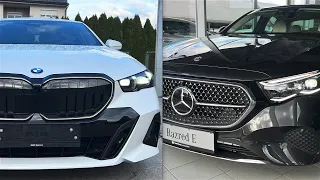 2024 BMW 5 Series vs 2024 Mercedes E-Class // HEADLIGHTS Comparison