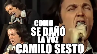 Camilo Sesto y el por qué una de sus canciones, es la culpable de que se le apagara la voz