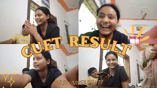 CUET RESULT REACTION 2023 ....college allotment finally 🥺👩‍🎓#cuet2023 #reaction #result  #youtube