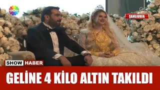 Aşiret düğününde genç çifte servet yağdı